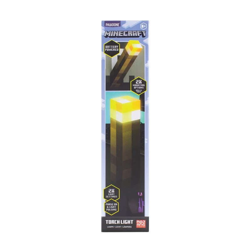 Lampa stołowa Paladone Torch Light PP9202MCFV3 Minecraft design zasilana bateriami
