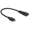 Kabel HDMI DeLOCK 0,23 m mini-HDMI/HDMI