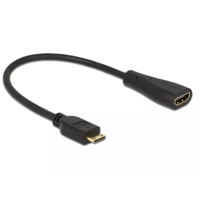 Kabel HDMI DeLOCK 0,23 m mini-HDMI/HDMI