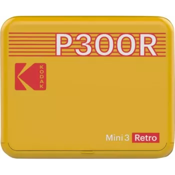 Drukarka Kodak Mini 3 Square Retro Pass Photo Printing Technology Żółta