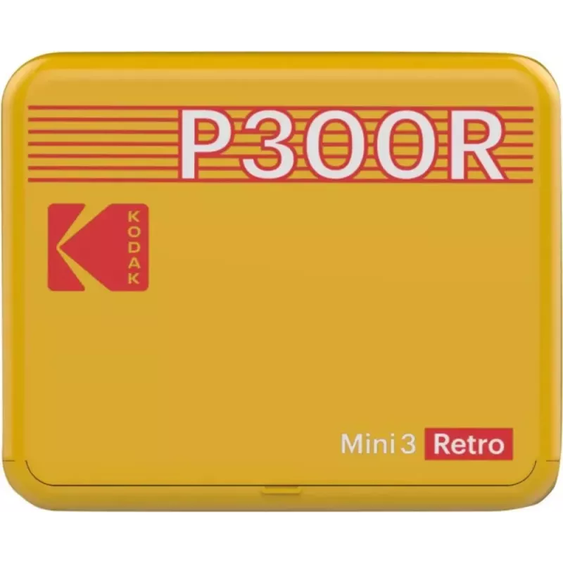 Drukarka Kodak Mini 3 Square Retro Pass Photo Printing Technology Żółta