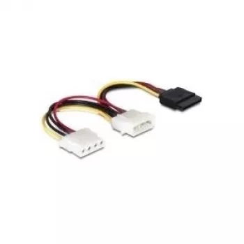 Kabel zasilający SATA HDD DeLOCK 60103 2x 4pin męski/żeński 0,165 m