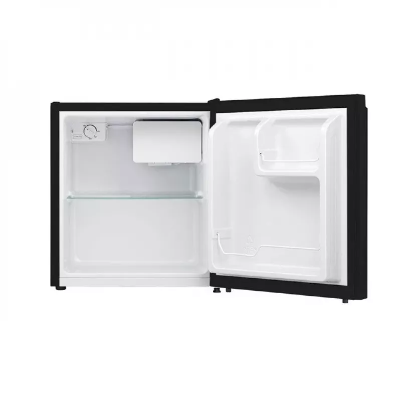 Lodówka HEINRICH'S HKB 4188 SW czarna — 45 L, klasa E, 39 dB, odwracalne drzwi