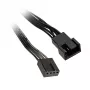 Kabel 4-pin na 4-pin, 0,3 m, czarny, No name ZUAD-771