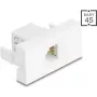 Moduł gniazda DELOCK RJ12 6P6C UTP biały 90898