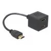 Kabel HDMI DeLOCK 65056 0,2 m wtyk męski na 2x gniazdo żeńskie