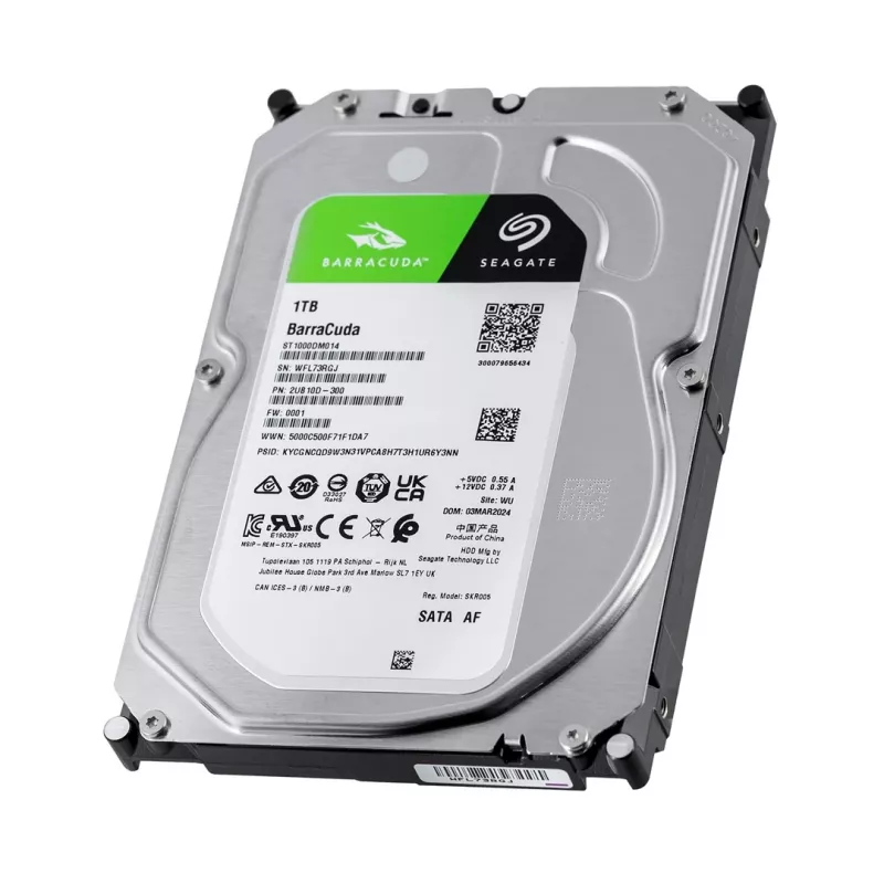 Dysk twardy wewnętrzny Seagate Barracuda ST1000DM014 1 TB 7200 RPM 256 MB 3,5 cala Serial ATA III