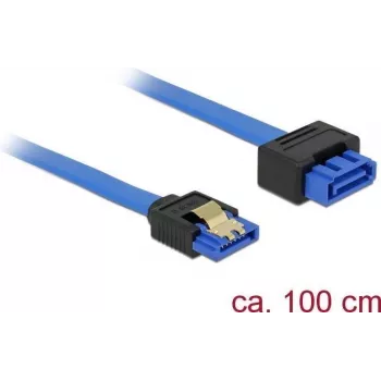 Kabel SATA DeLOCK 84975 1 m SATA 7-stykowy Czarny Niebieski
