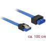 Kabel SATA DeLOCK 84975 1 m SATA 7-stykowy Czarny Niebieski
