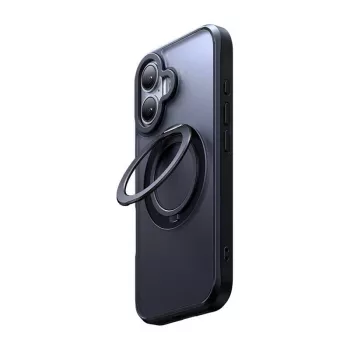 Etui ochronne Mcdodo PC-4930 MagSafe do iPhone 16 z wbudowaną podstawką, czarne