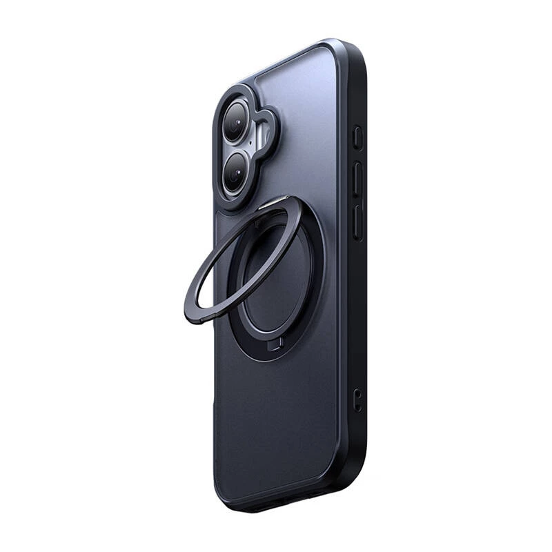 Etui ochronne Mcdodo PC-4930 MagSafe do iPhone 16 z wbudowaną podstawką, czarne