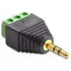 Adapter złącza DeLOCK 65419 3,5 mm 3p Czarny Zielony Srebrny