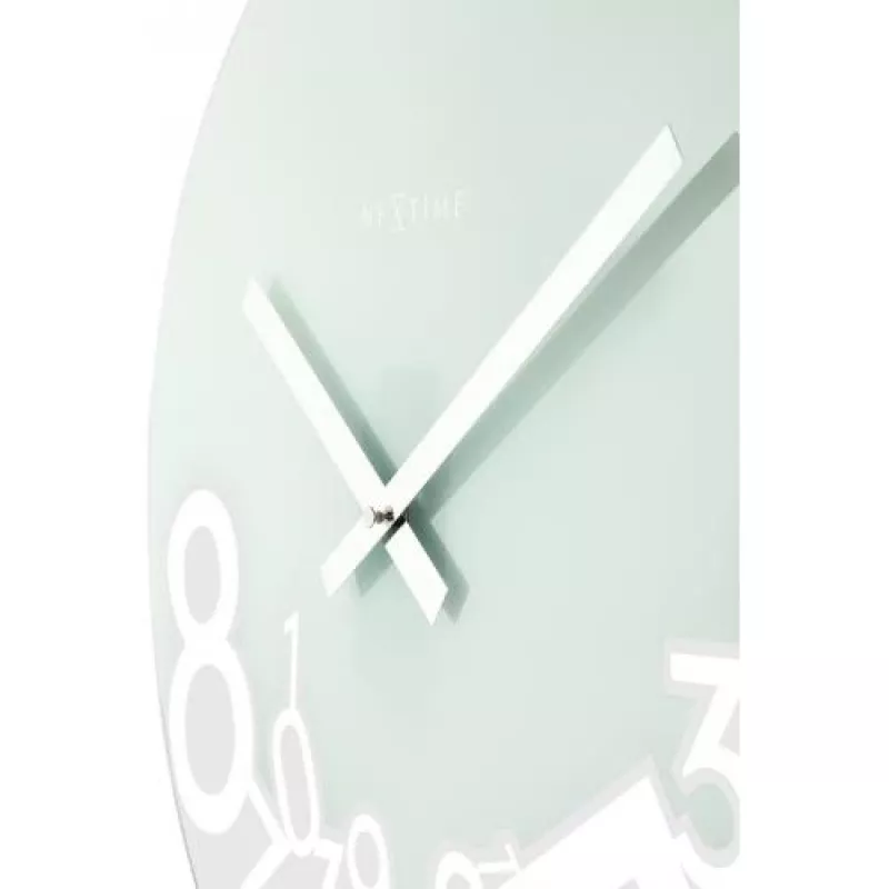 Zegar ścienny NeXtime 8115 Dropped, Ø43 cm, srebrny
