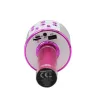 Mikrofon MANTA MIC11-PK Różowy — przewodowy jack 3,5 mm, lekki ręczny