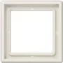 Płytka ścienna pod włącznik JUNG LS 981 W Ivory — bezśrubowa pokrywa z duroplastu, 81×81 mm