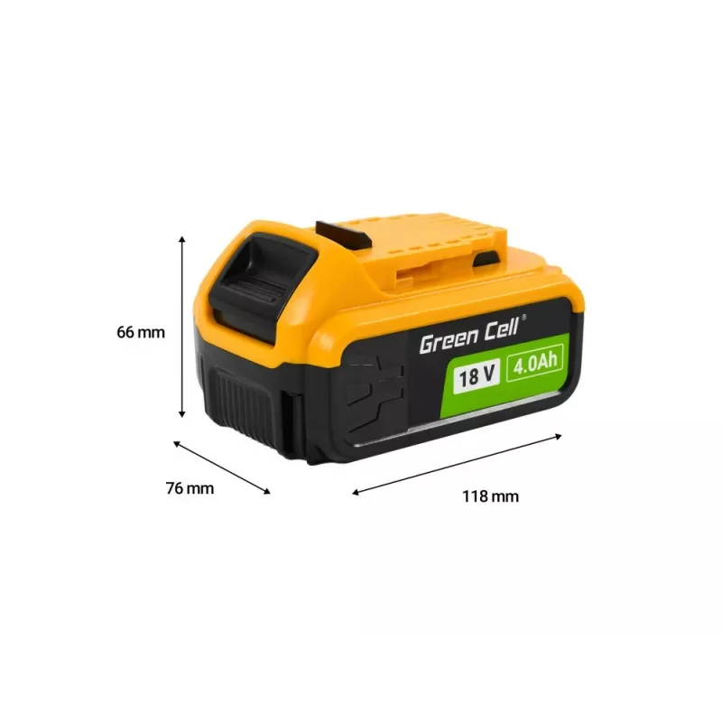 Bateria do elektronarzędzi bezprzewodowych zielony Cell PTDW18V4