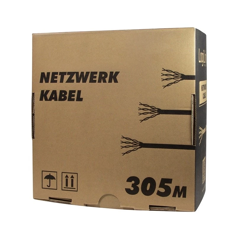Kabel sieciowy LogiLink CPV0015 RJ45 Cat5e 305m Beżowy