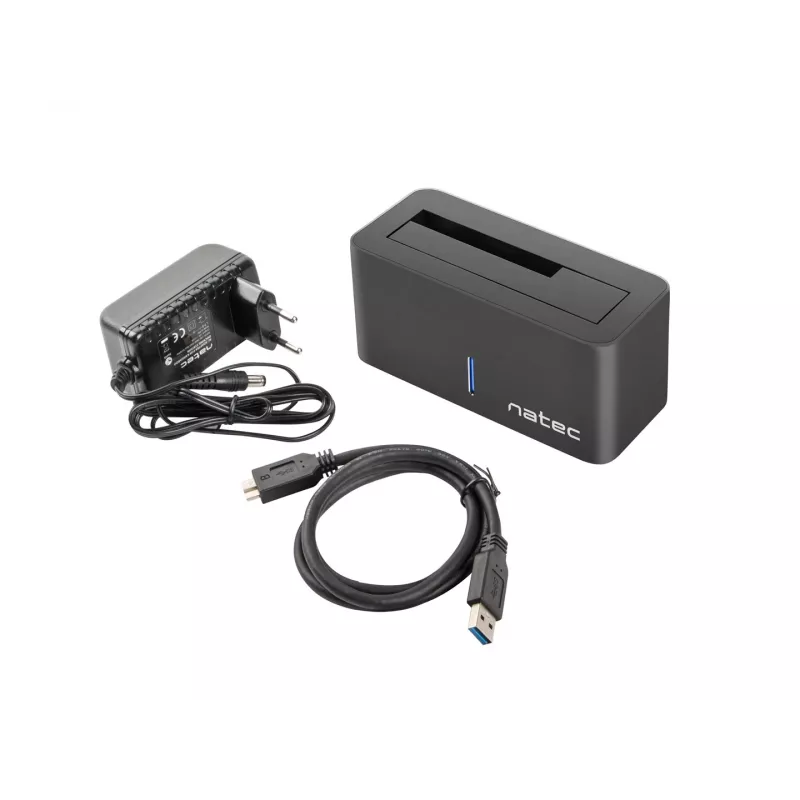 natec Kangaroo - Festplatte - SSD - SATA - Serial ATA II - Serial ATA III - 2.5,3.5 Zoll - 8 TB - USB 3.2 Gen 1 (3.1 Gen 1) Type-A - 5 Gbit/s