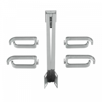 LogiLink - listwa do zarządzania kablami w szafie rack - Jasnoszary, RAL 7035 - 1U - 48,3 cm (19 cali)