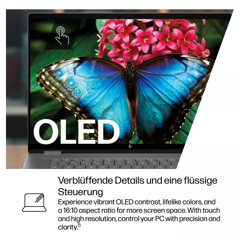 HP OmniBook BZ8L0EA 16 Notebook - 5 GHz 40,6 cm - 1 TB SSD - 32 GB RAM - ekran dotykowy - Windows 11 Home (BZ8L0EA#ABD)