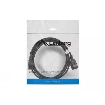 Lanberg CA-C13E-11CC-0030-BK Stromkabel Schwarz 3 m C13-Koppler C14-Koppler (CA-C13E-11CC-0030-BK)