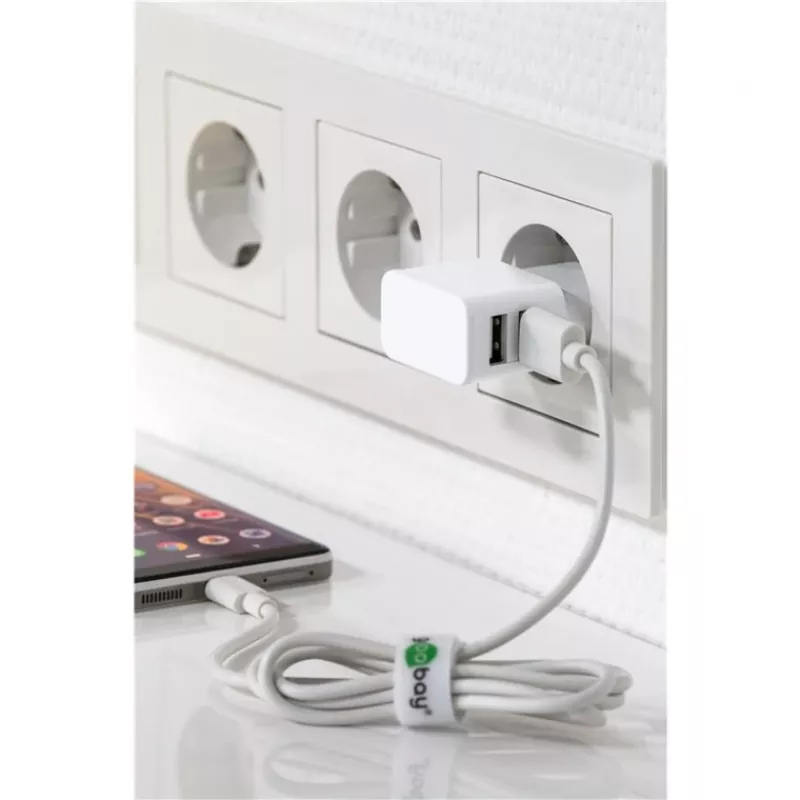 Goobay 44985 Kabel do telefonu komórkowego biały