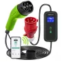 Qoltec Mobilny Ładowarka EV do Samochodu Regulowana 2w1 Type2 | 7kW | 230V | CEE 3 PIN | Wi-Fi | LCD | Przenośna | Wallbox | 5m