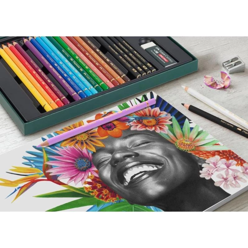 Kredka olejna Faber-Castell Polychromos & Pitt Graphite Matt Zestaw 48 szt. Wielokolorowy