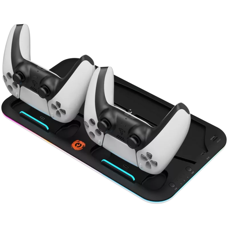 Podstawka chłodząca CANYON CS-5 RGB do PS5 z funkcją ładowania, model CND-CSPS5B