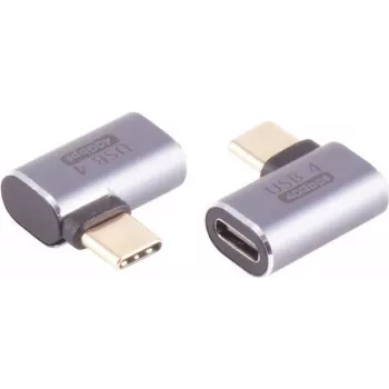 Adapter USB-C ShiverPeaks 14-05035, USB 4.0, złącze kątowe 90° w prawo