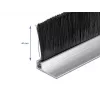 Listwa szczotkowa DeLOCK 66652 40 mm z profilem aluminiowym kątowym
