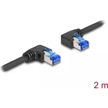 Kabel sieciowy DeLOCK RJ45 Kat.6A S/FTP 2m Czarny