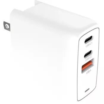 Ładowarka Creative Labs 67W GaN 1x USB-A 2x USB-C PD — 67W sumaryczna moc wyjściowa, technologia GaN
