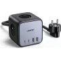 Ugreen DigiNest Pro 1 gniazdo(a) AC Typ C 1,8 m 4 3680 W Czarny