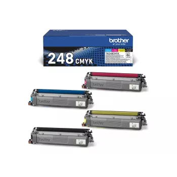 Brother TN-248VAL zestaw tonerów 4 szt. oryginalne czarny, cyjan, magenta, żółty