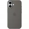 Etui Apple iPhone 16 Silicone Case z MagSafe w kolorze Stone Gray