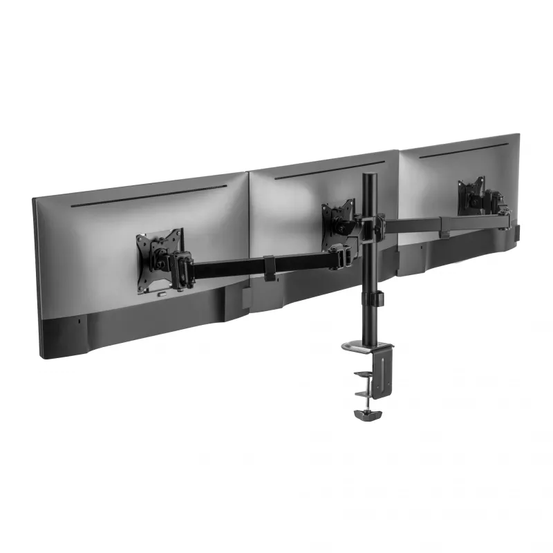 Uchwyt do monitora SBOX LCD-352/3-2 do ekranów 13–27 cali, 3 ramiona, maks. 9 kg na ramię, VESA 100x100
