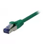 Kabel krosowy RJ45 - CAT6A 500 MHz - 0,25 m - zielony - S-STP(S/FTP) - AWG27 - LSZH - Synergy 21