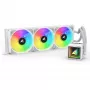 All-in-One CPU liquid cooler Sharkoon S100 ARGB biały — 360 mm radiator, Infinity-Mirror effect