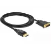 DeLOCK - Videokabel - Single Link - DisplayPort (M) bis DVI-D (M) - DisplayPort 1,2a - 2,0m - passiv - Schwarz (85313)