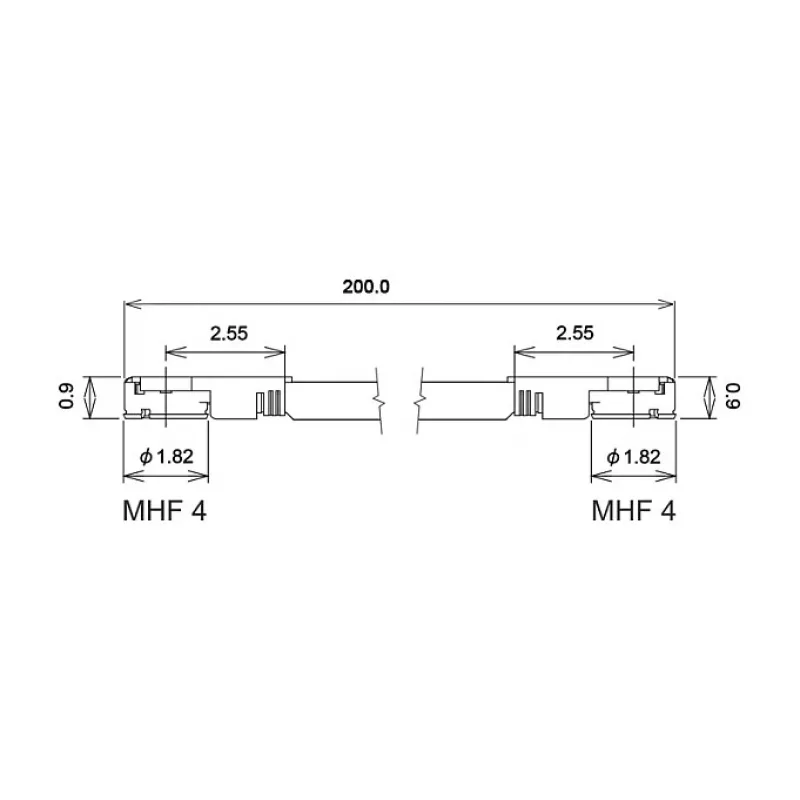 Kabel koncentryczny DeLOCK 89643 0,5 m MHF IV HSC MXHP32