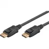Kabel DisplayPort Plug > DisplayPort Plug, 8K / 144Hz (czarny, 2 metry, 54 Gbit/s, DisplayPort 2.0 / 2.1)