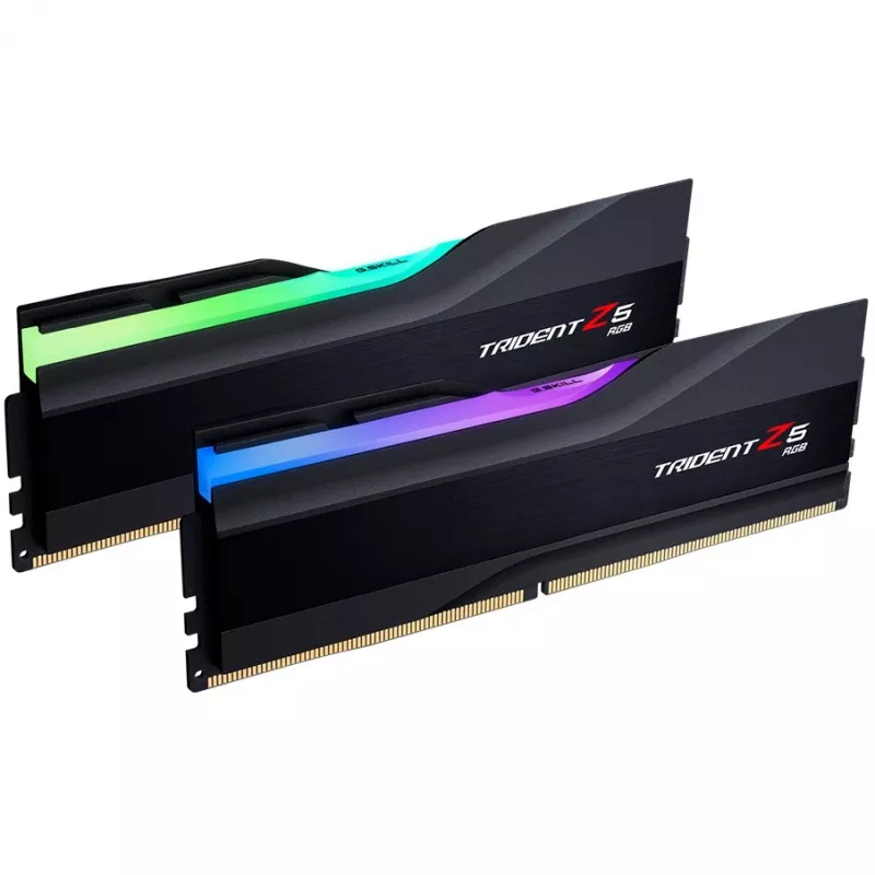 DIMM 32 GB DDR5-8000 (2x 16 GB) Dual-Kit, Arbeitsspeicher schwarz, F5-8000J3848H16GX2-TZ5RK, Trident Z5 RGB, INTEL XMP