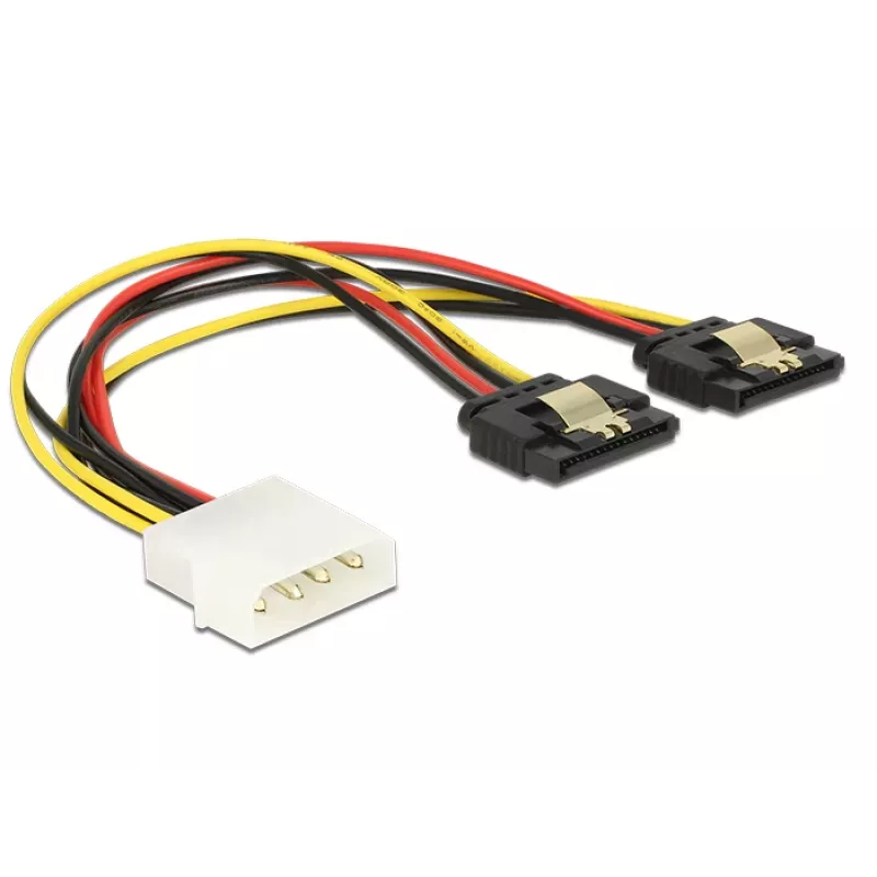Wewnętrzny kabel zasilający DeLOCK 85237 0,2 m Molex na 2 x SATA