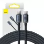 Kabel USB Baseus CAJY000701 2 m USB-C Czarny 0,48 Gbit/s
