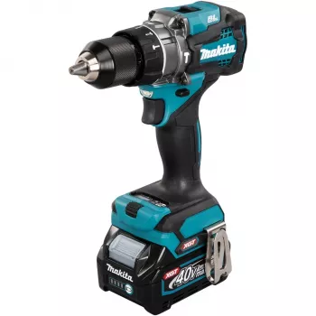 Makita HP001GD201 - Młotowiertarka/Wkrętarka - Akumulatorowa - 2 prędkości - Klucz uchwytowy 13 mm - 140 N·m - 2 akumulatory, ładowarka w zestawie - 40 V (HP001GD201)