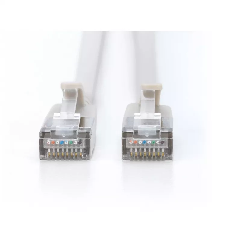 Digitus CAT 6A F-FTP cienki patch kabel 10 m szary