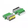 Łącznik światłowodowy DeLOCK 86902 LC Quad żeński na LC Quad żeński jednomodowy zielony