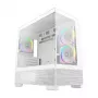Obudowa PC Midi Tower DeepCool CG380 3F WH — Biała, 235×437×451 mm, obsługa 2,5 cala/3,5 cala, PSU na dole, 3 wentylatory 120 mm zainstalowane