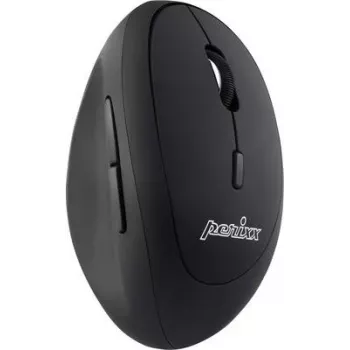 Perixx PERIMICE-719, mała bezprzewodowa mysz ergonomiczna, dla praworęcznych, czarna